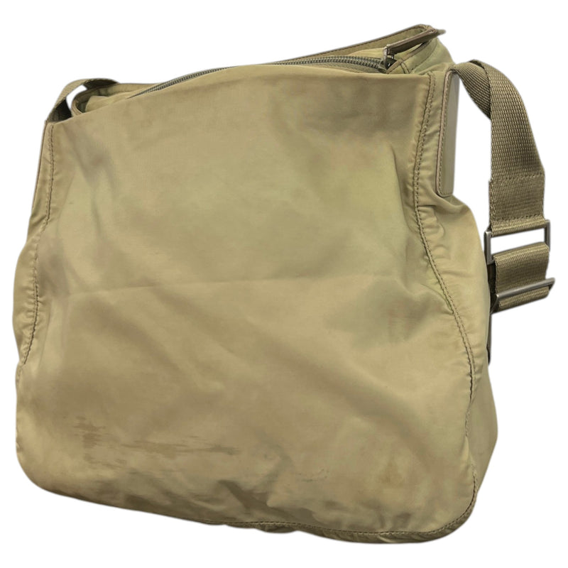 Men's Tessuto Nylon Messenger Bag Green