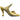 Women's Square Toe Heels Gold Size EU 35.5 / UK 2.5
