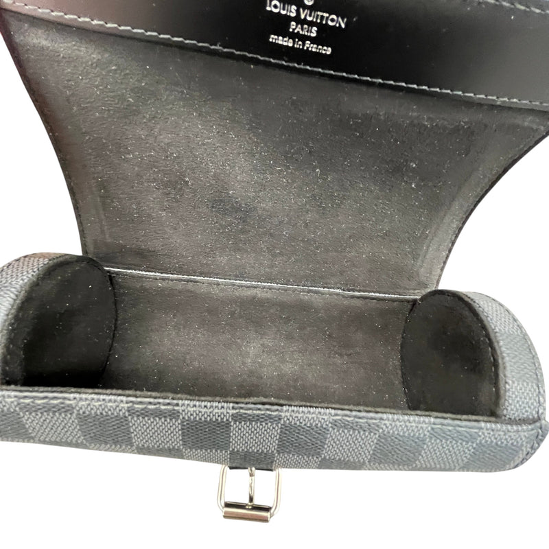 Men's Damier Graphite 3 Watch Case Black