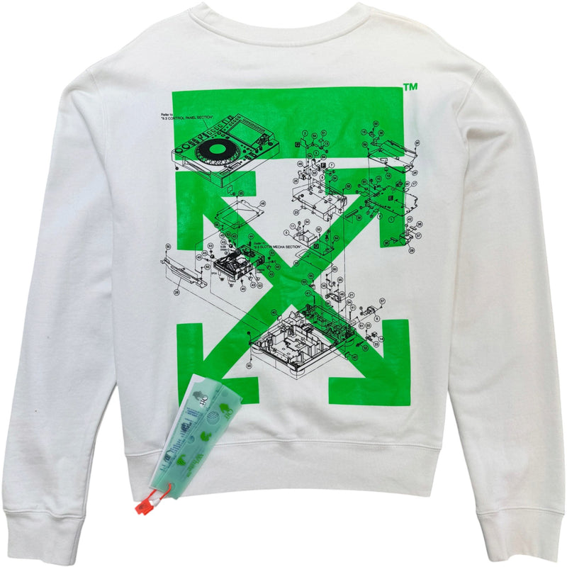 Men's X Pioneer Sound Engineering Sweatshirt White Size L
