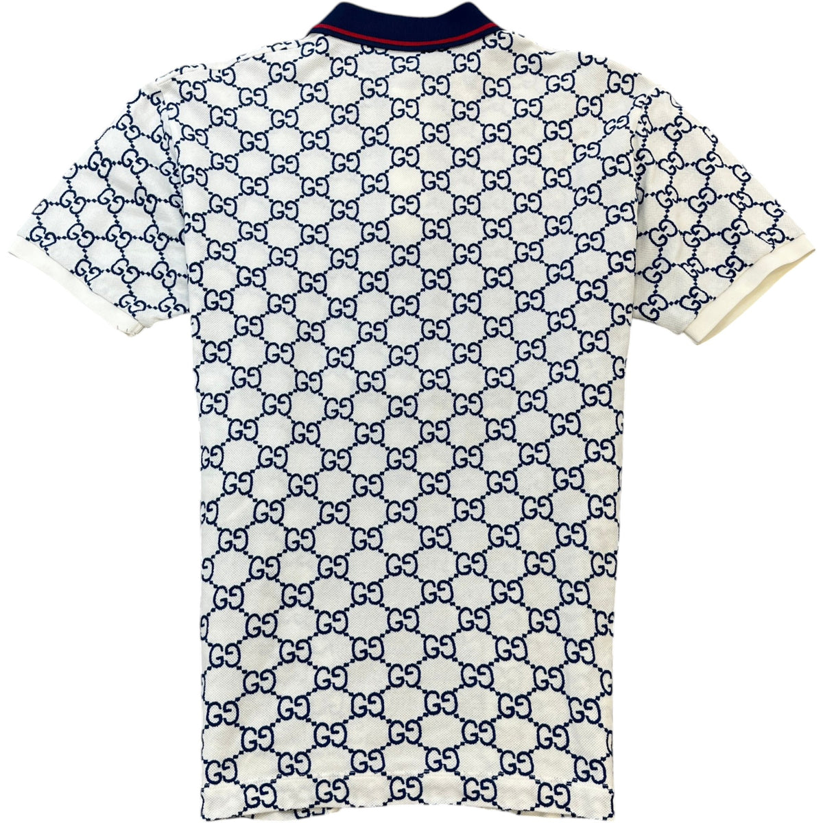 Men's GG Supreme Polo Shirt White Size M - Photo 2