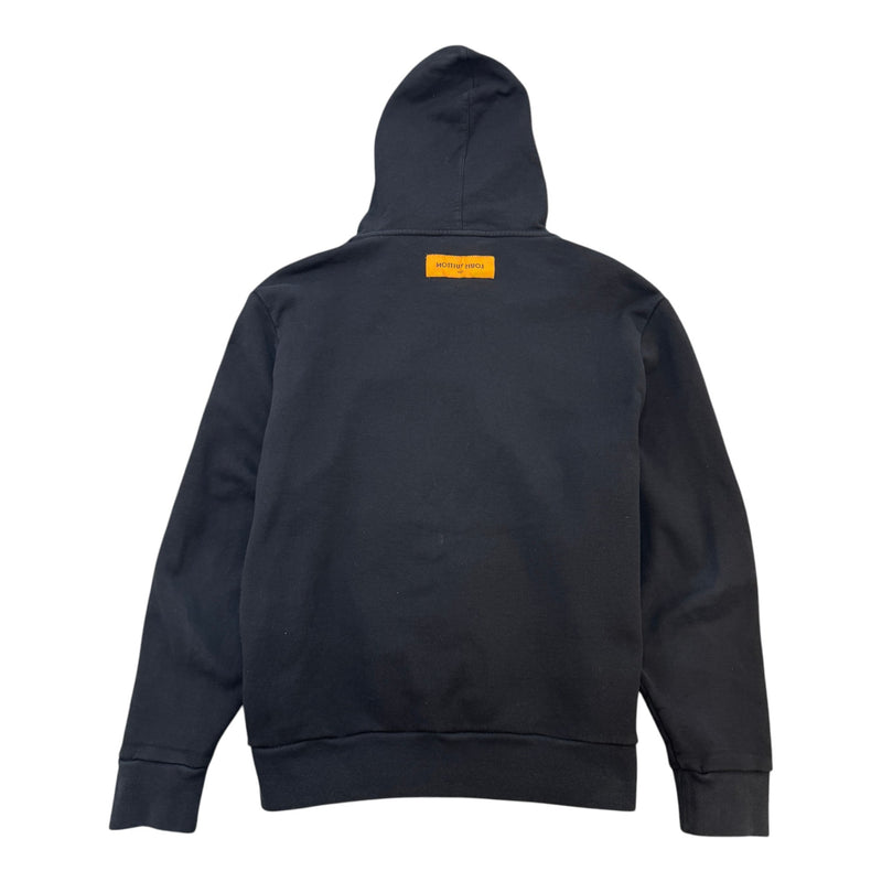 Men's Graphic Logo Hoodie Black Size XL