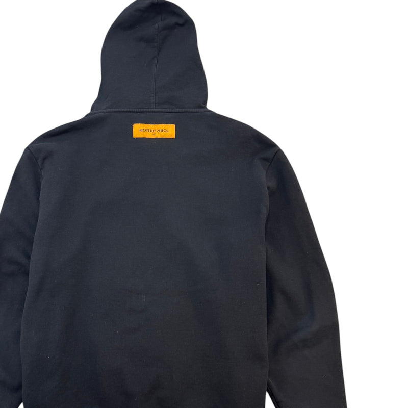 Men's Graphic Logo Hoodie Black Size XL