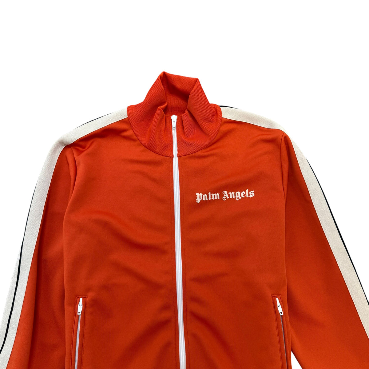 Men's Logo Print Track Jacket Burnt Orange Size M - Photo 3