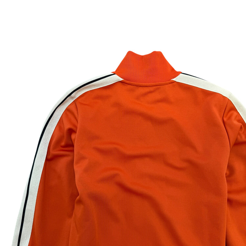 Men's Logo Print Track Jacket Burnt Orange Size M