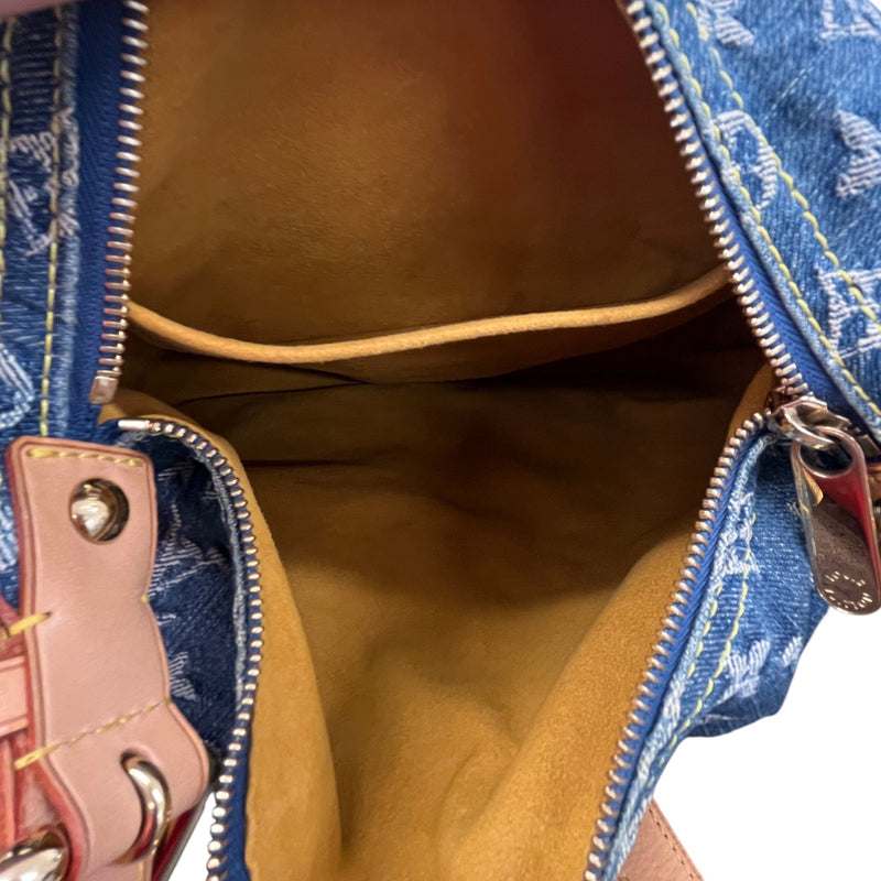 Women's Monogram Denim Baggy Gm Bag Blue
