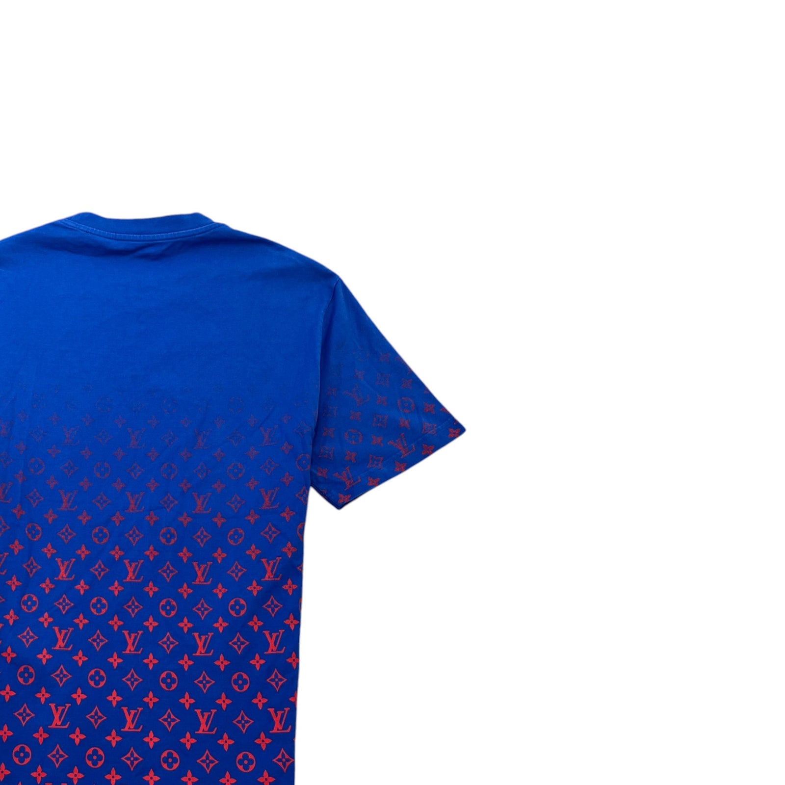 Men's Monogram Gradient T-Shirt Blue Size L - Photo 4