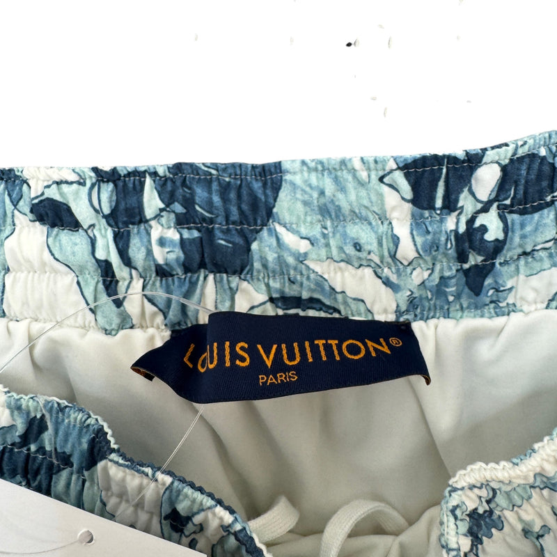 Men's Aquagarden Monogram Shorts White Size L / W34