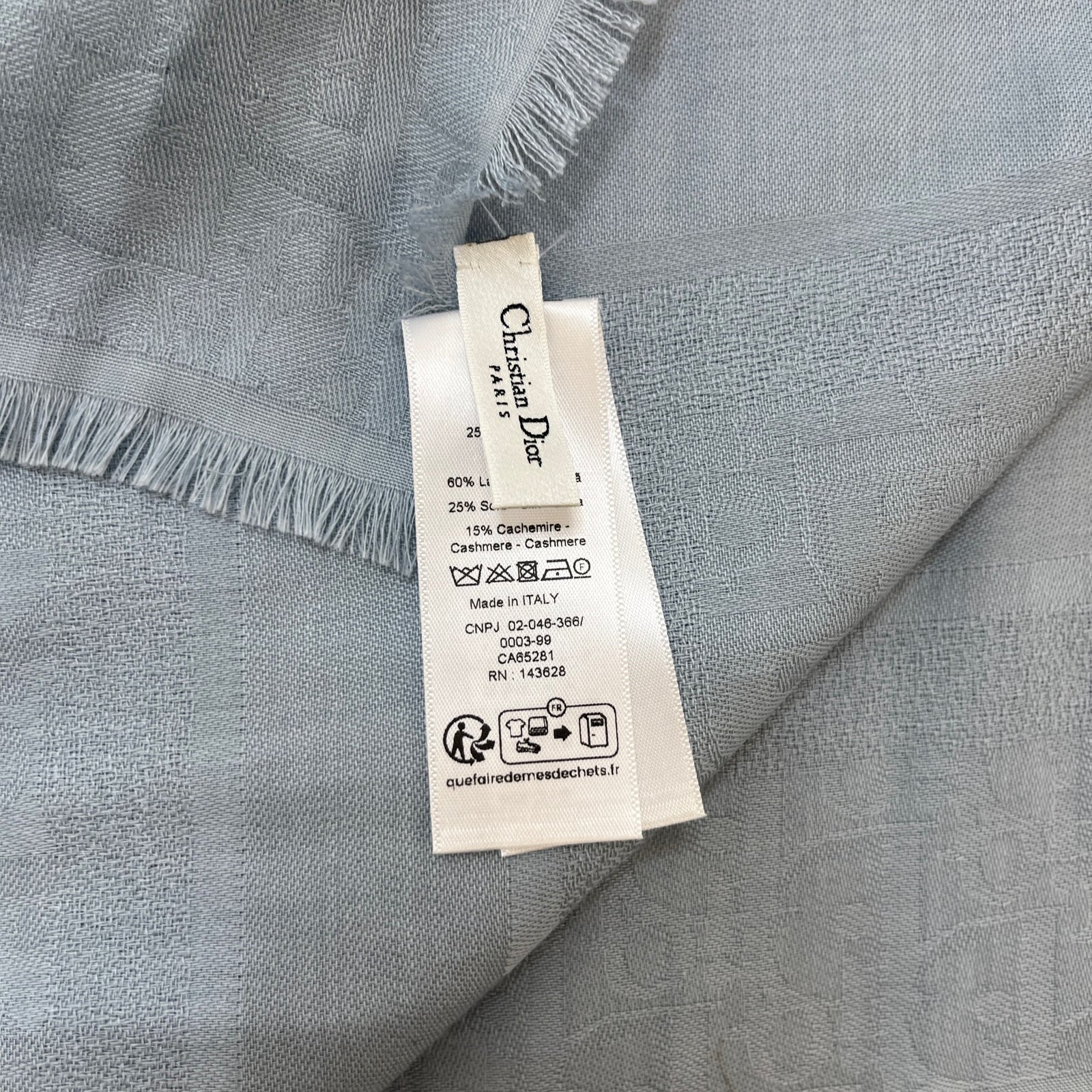 Women's Oblique Scarf Blue - Photo 5