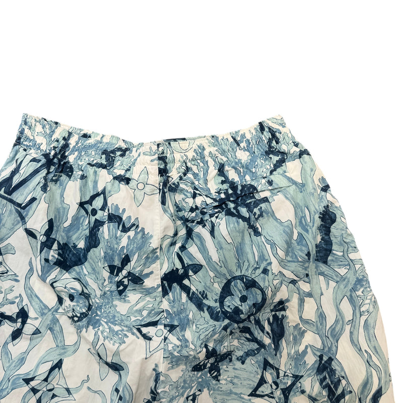 Men's Aquagarden Monogram Shorts White Size L / W34