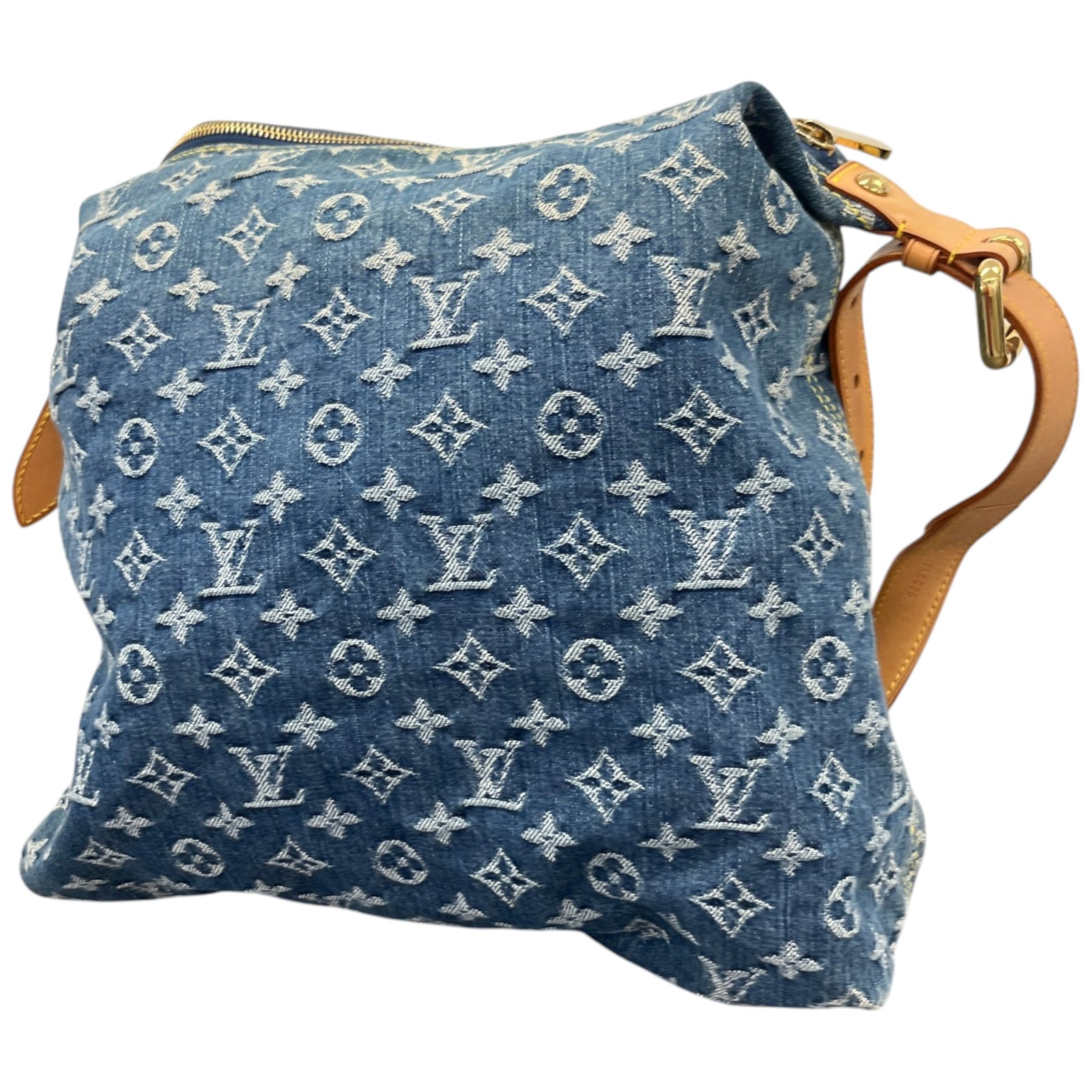 Women's Monogram Denim Baggy Gm Bag Blue - Photo 9
