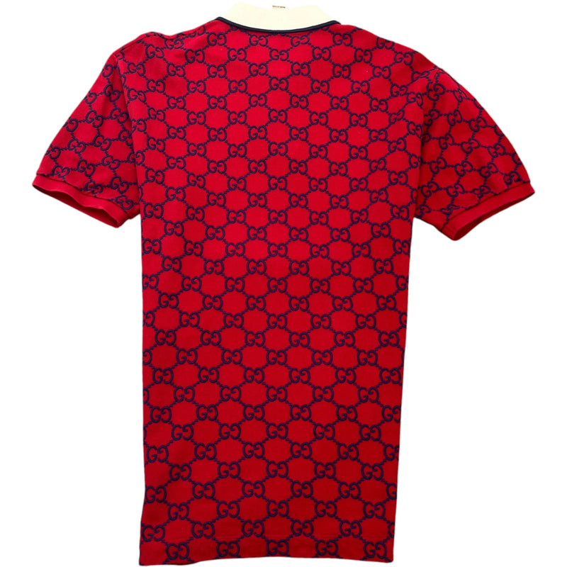 Men's GG Supreme Polo Shirt Red Size M