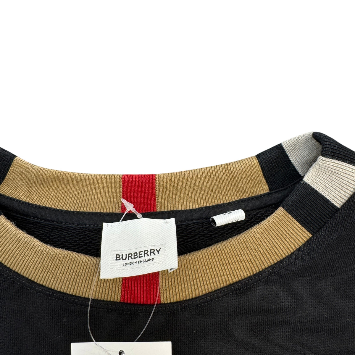 Men's Embroidered Logo Sweatshirt Black Size XL - Photo 6