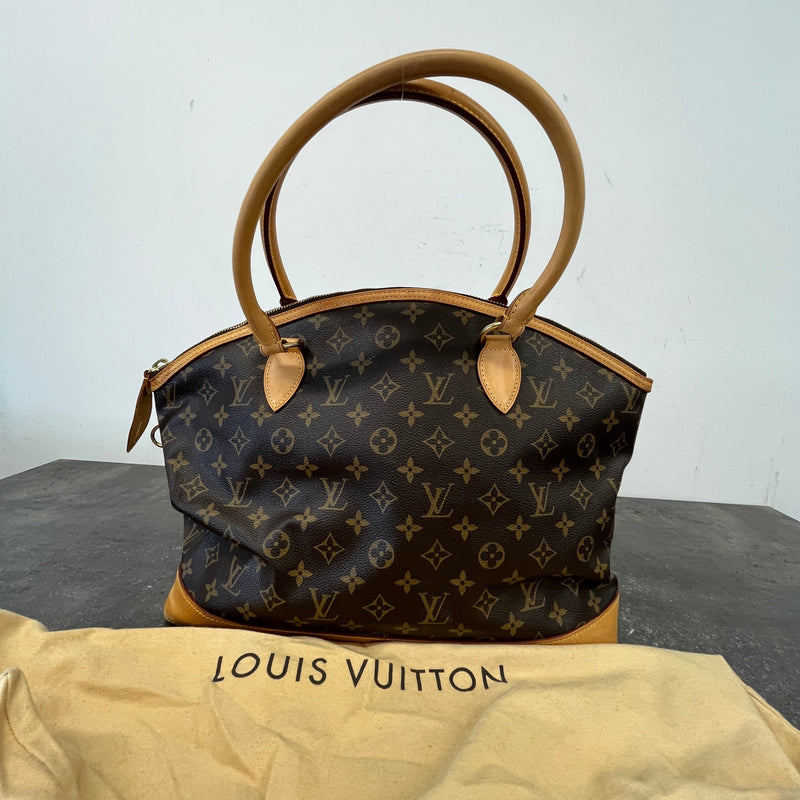 Women's Monogram Lockit Horizontal Bag Brown