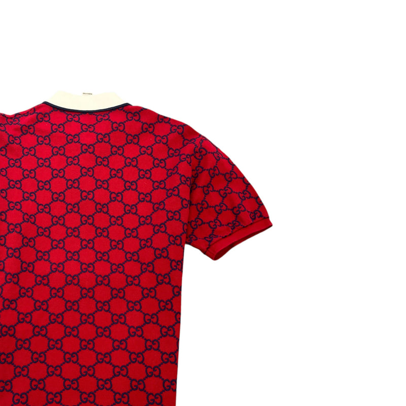 Men's GG Supreme Polo Shirt Red Size M