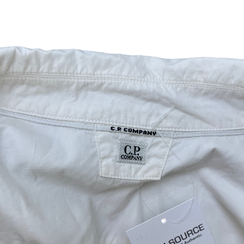 Men's Lens OverShirt Cream Size XXXL