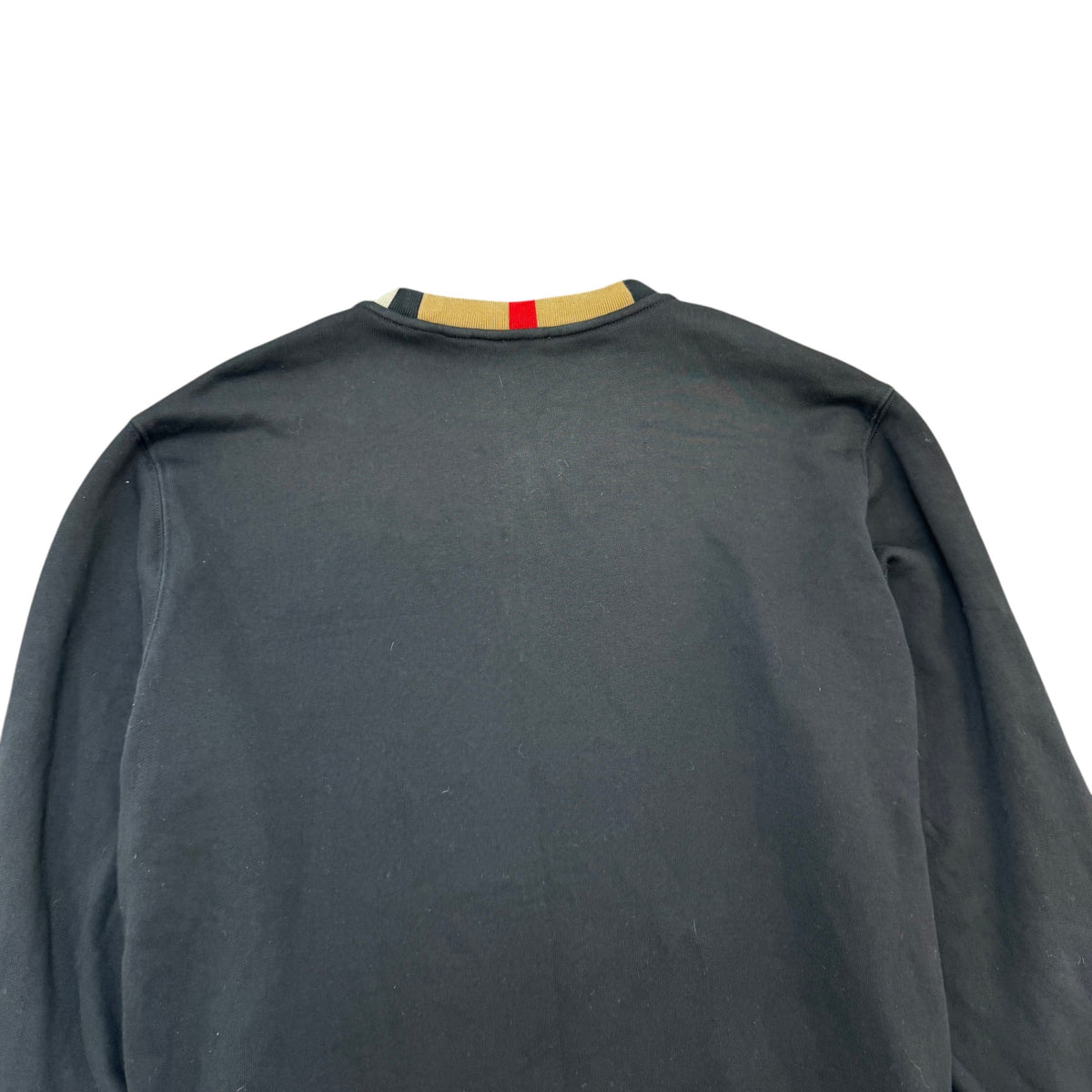 Men's Embroidered Logo Sweatshirt Black Size XL - Photo 4