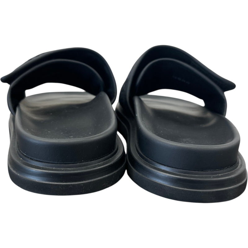 Men's Aqua Oblique Slides Black Size UK 9 / EU 43