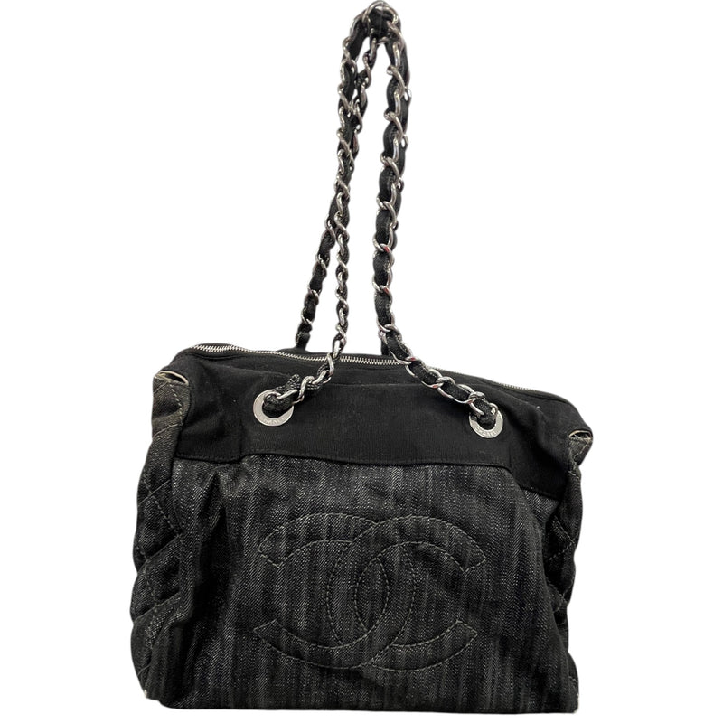 Women's Denim Tote Bag Black
