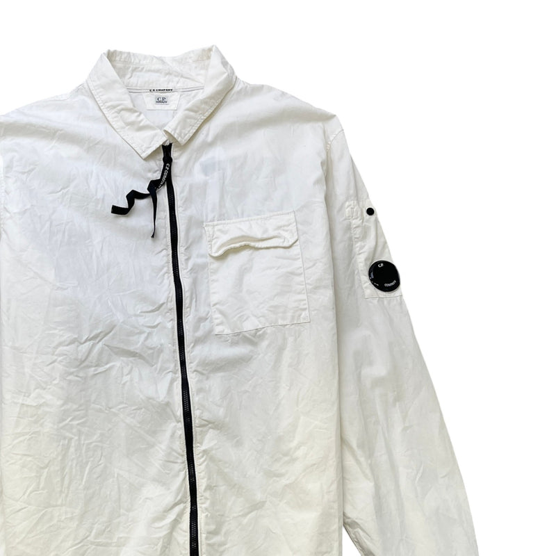 Men's Lens OverShirt Cream Size XXXL