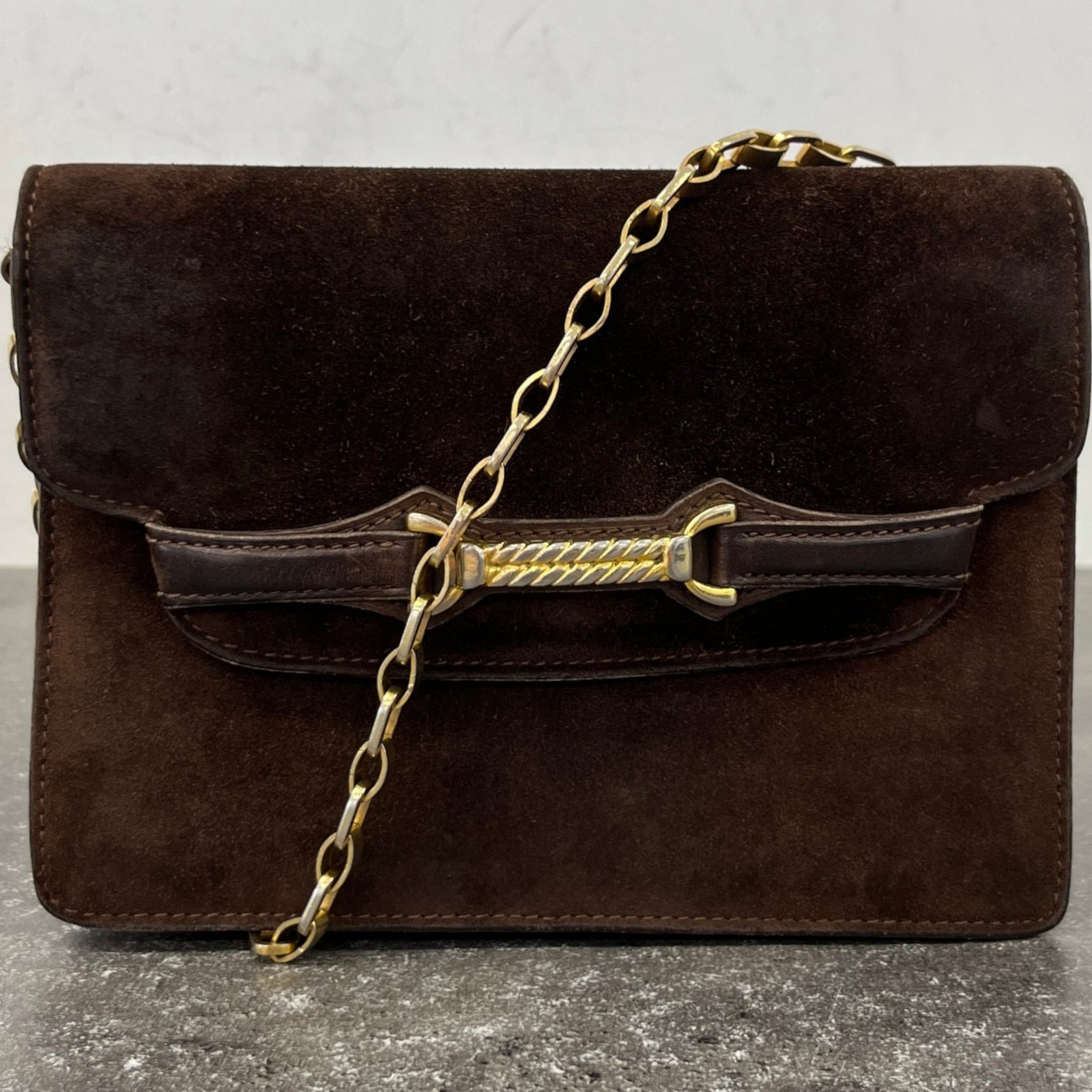 Women's Horsebit Crossbody Bag Brown - Photo 12
