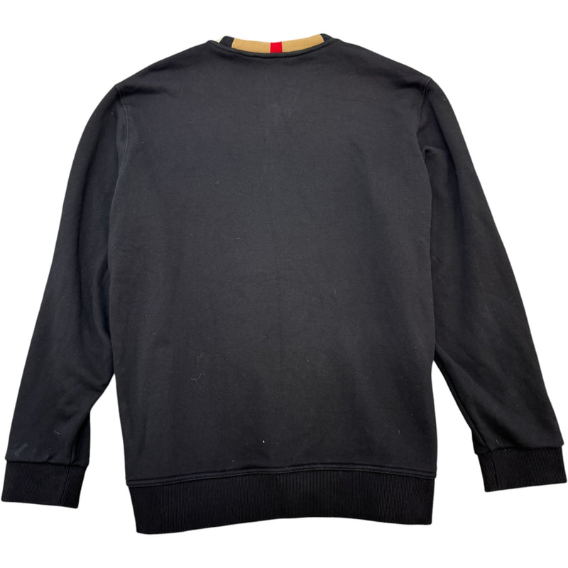 Men's Embroidered Logo Sweatshirt Black Size XL