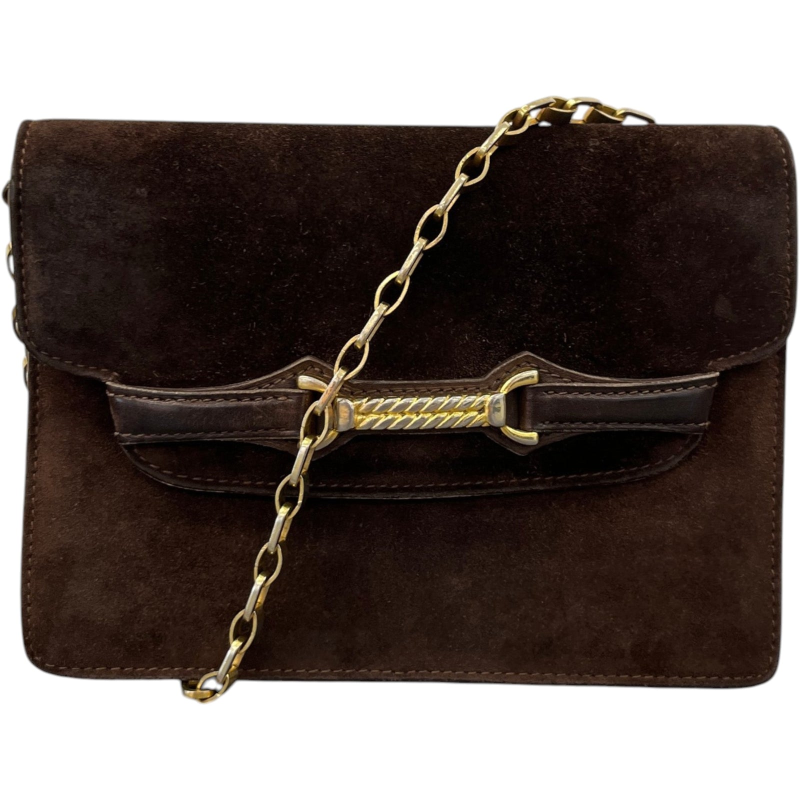 Women's Horsebit Crossbody Bag Brown - Photo 1
