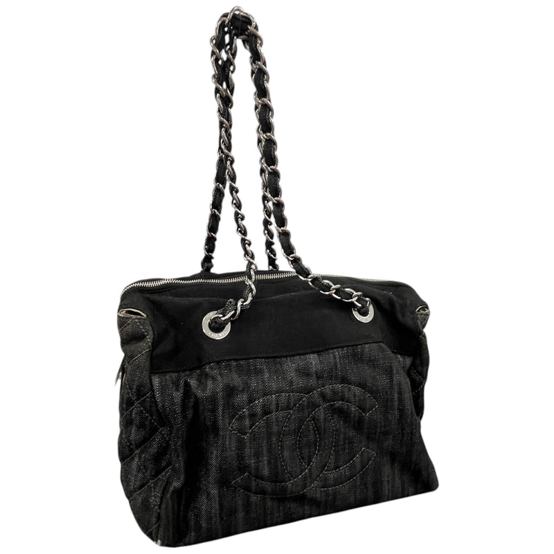 Women's Denim Tote Bag Black