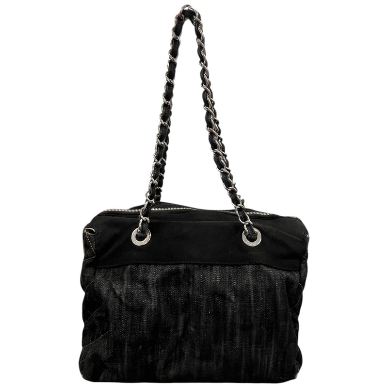 Women's Denim Tote Bag Black