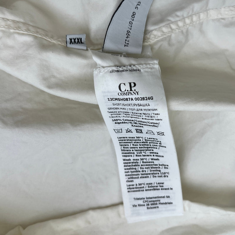 Men's Lens OverShirt Cream Size XXXL