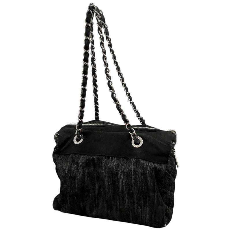 Women's Denim Tote Bag Black