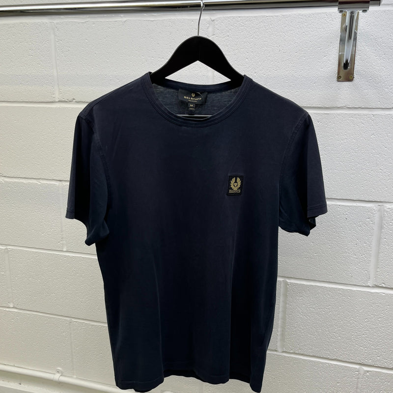 Belstaff Men's Logo T-Shirt Navy Size M