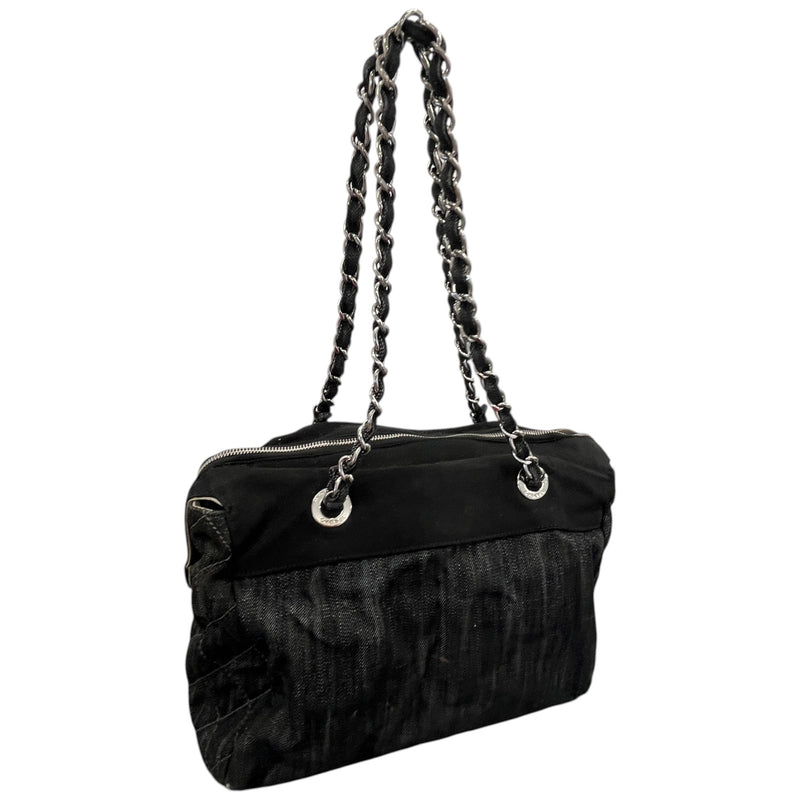 Women's Denim Tote Bag Black