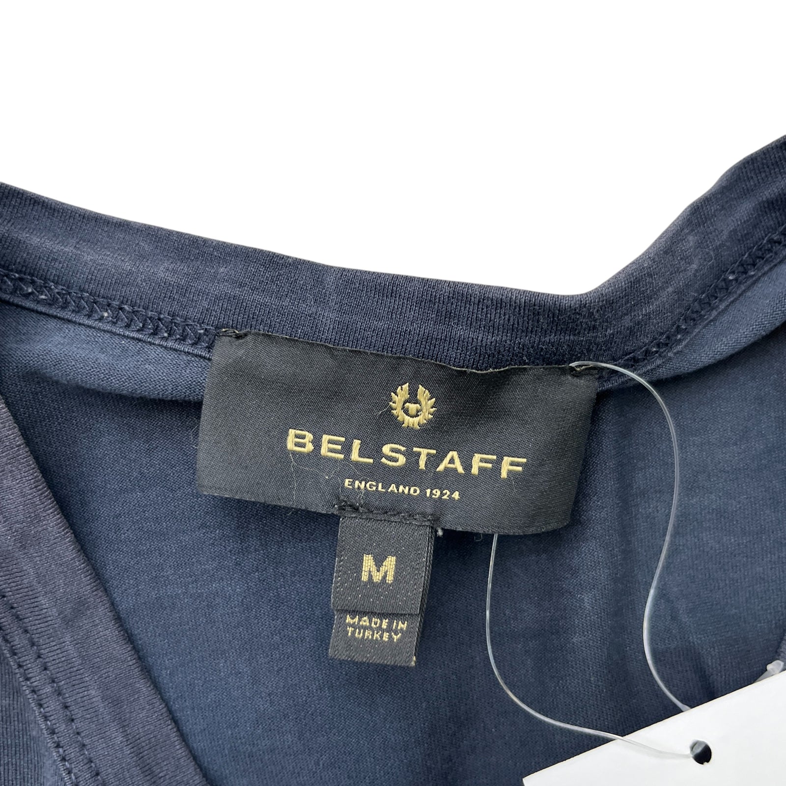 Belstaff Men's Logo T-Shirt Navy Size M - Photo 6