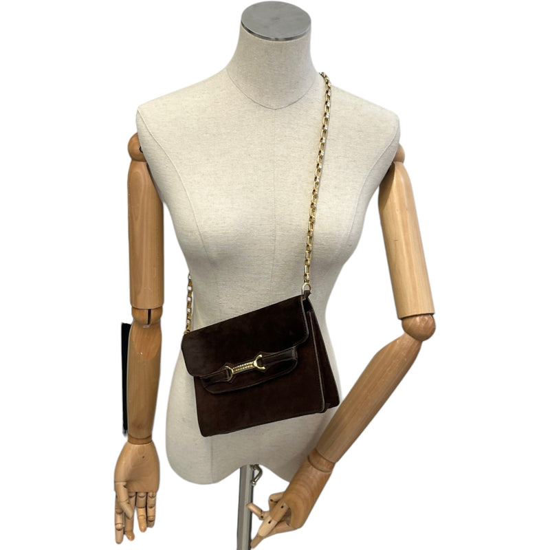 Women's Horsebit Crossbody Bag Brown
