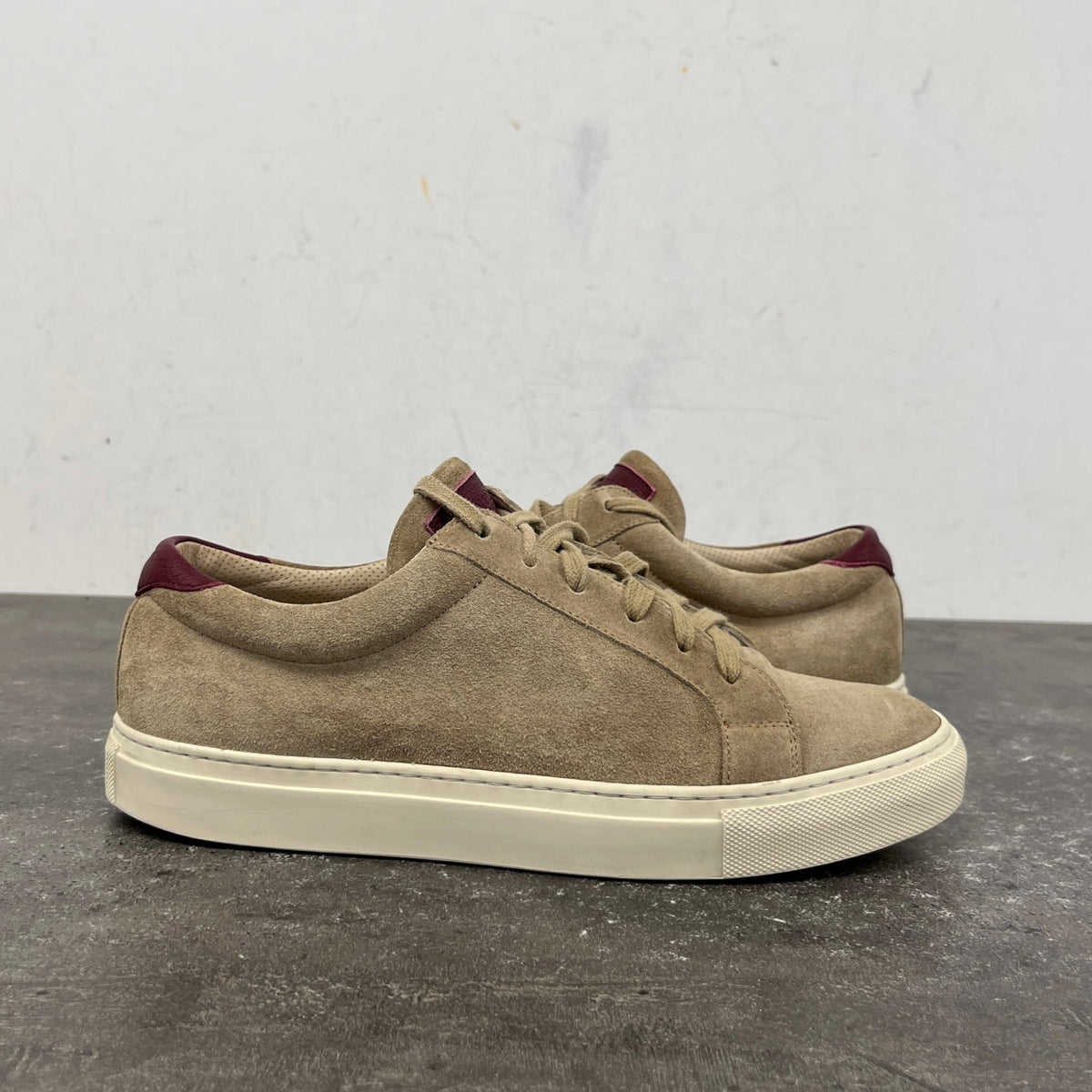 Men's Flat Low Trainers Beige Size UK 8 / EU 42 - Photo 12