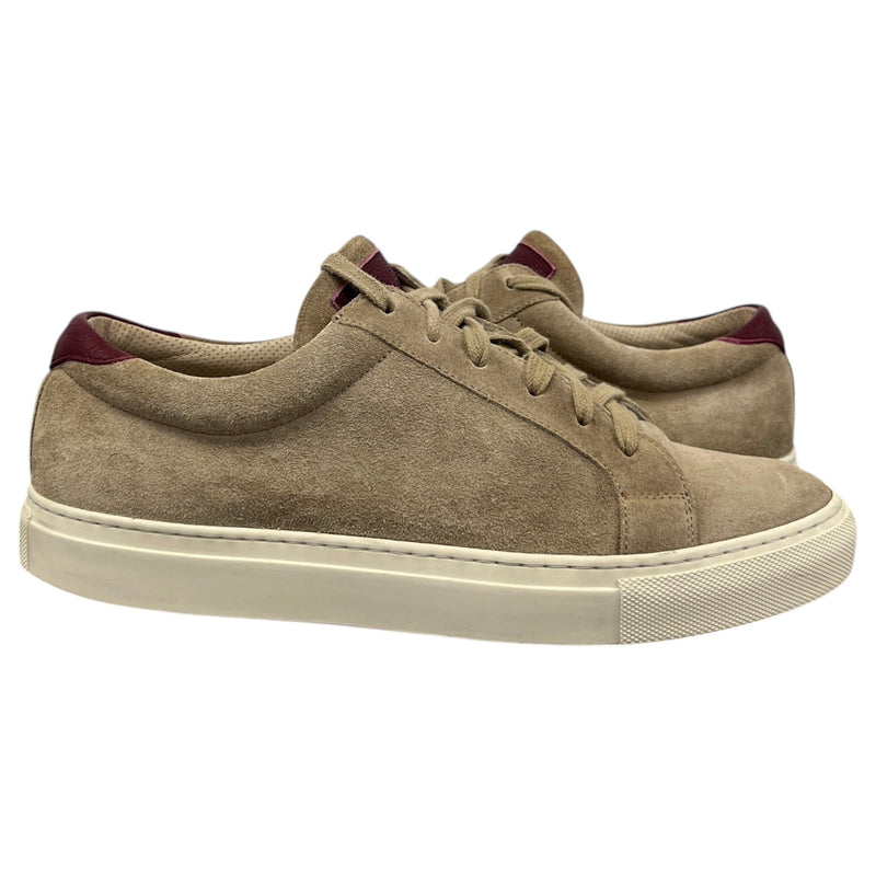 Men's Flat Low Trainers Beige Size UK 8 / EU 42