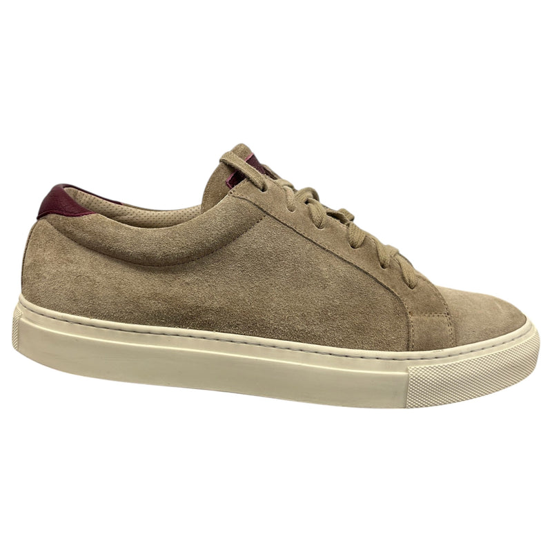 Men's Flat Low Trainers Beige Size UK 8 / EU 42