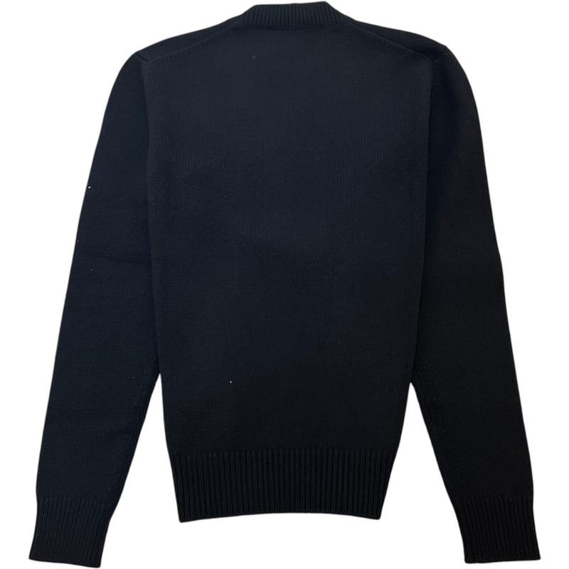 Men's Embroidered Logo Sweatshirt Black Size S