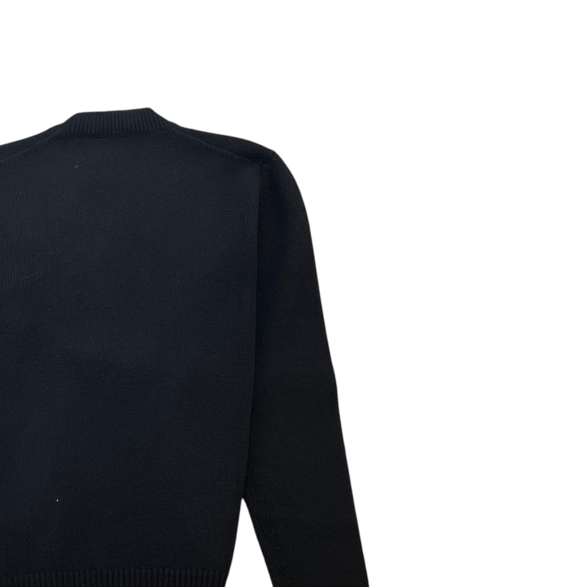 Men's Embroidered Logo Sweatshirt Black Size S - Photo 4