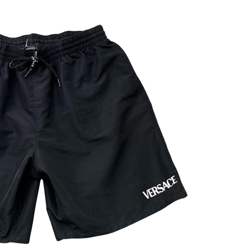 Men's Logo Print Swim Shorts Black Size 34 / UK 6