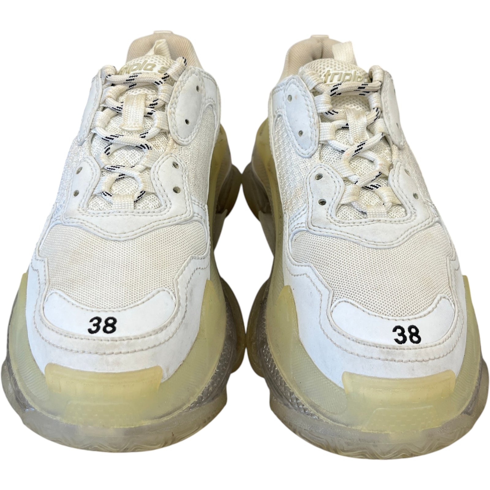 Women's Triple S Low Trainers White Size EU 38 / UK 5 - Photo 6