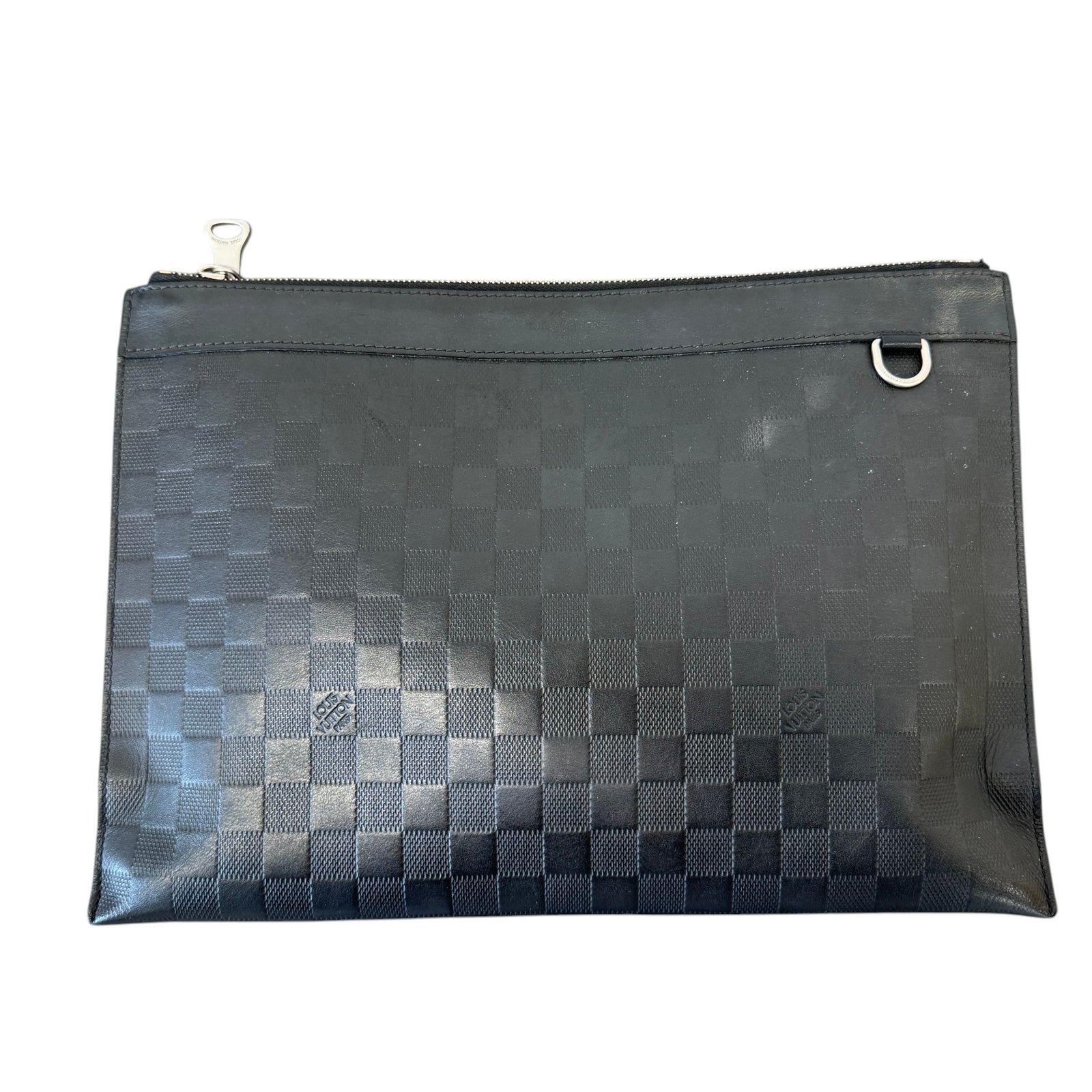 Men's Damier Discovery Pochette Pouch Black - Photo 1