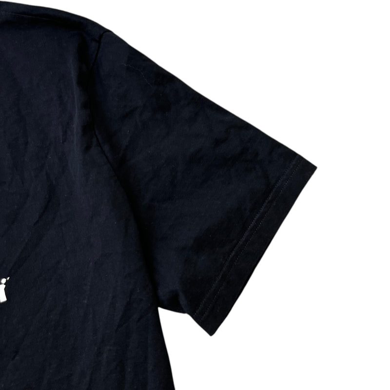 Men's Distressed Logo Top Black Size M