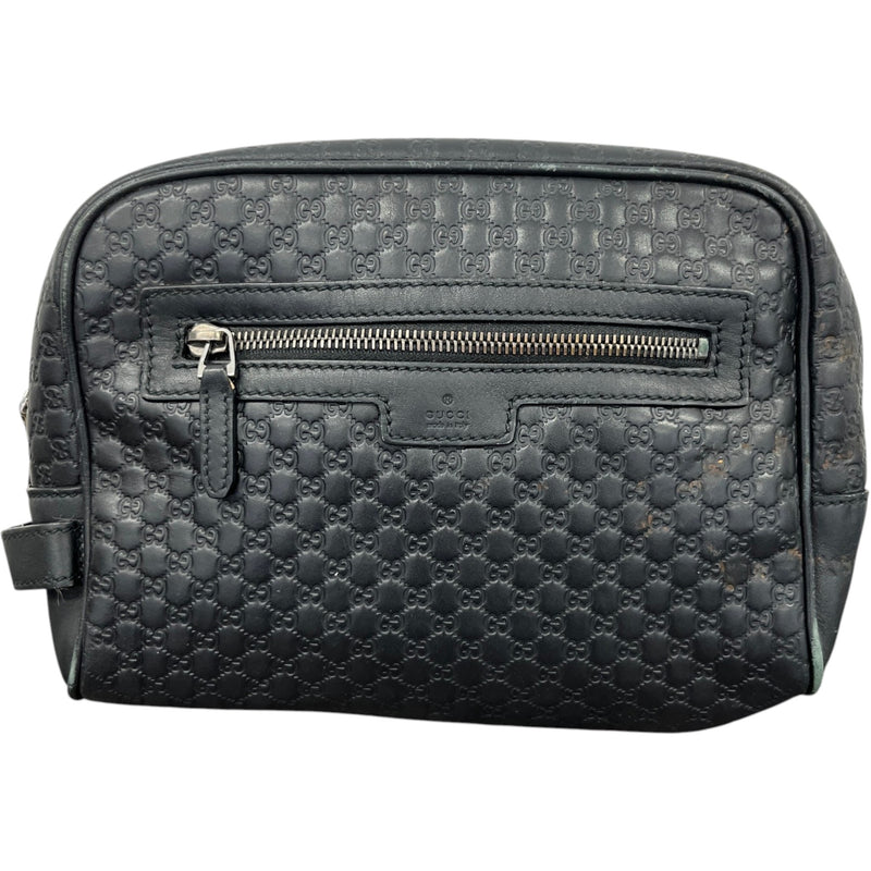 Men's Microguccissima Toiletry Bag Black
