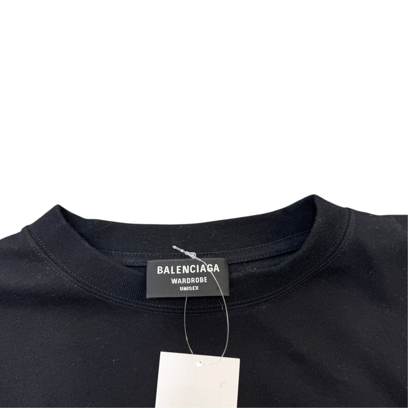 Men's Political Logo T-Shirt Black Size M