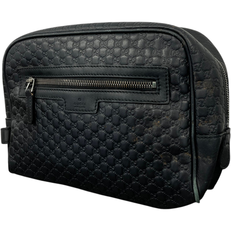 Men's Microguccissima Toiletry Bag Black