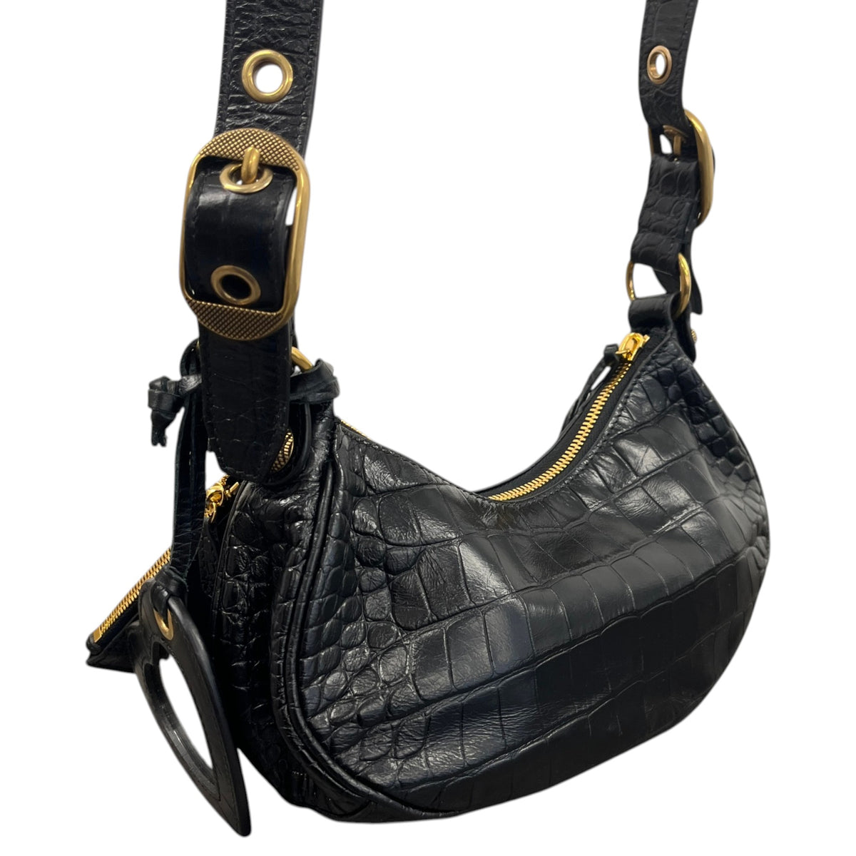Women's Le Cagole XS Shoulder Crossbody Bag Black - Photo 7