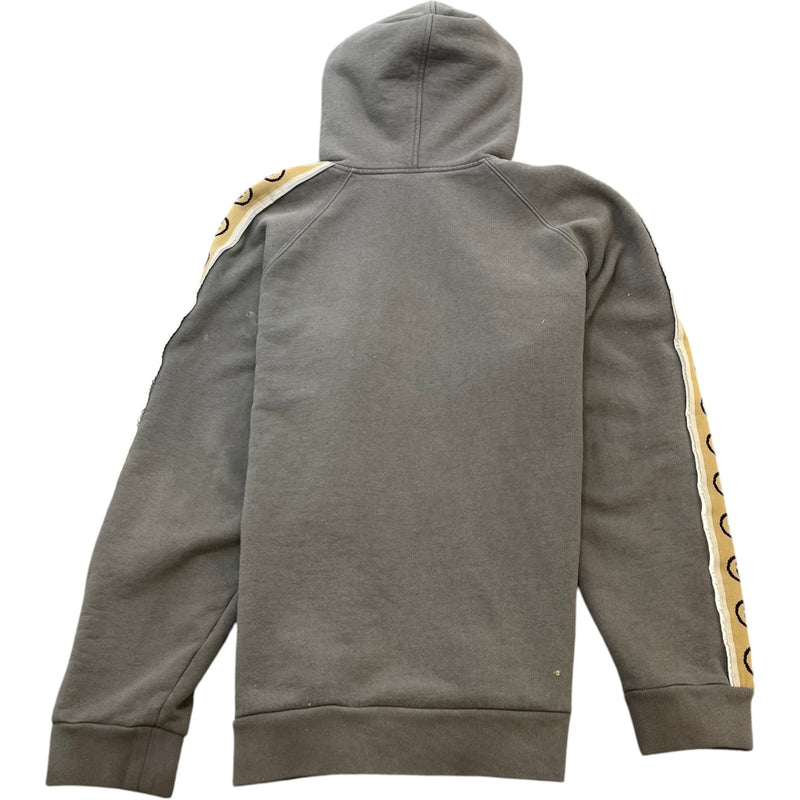 Men's Gg Tape Detail Hoodie Grey Size XL