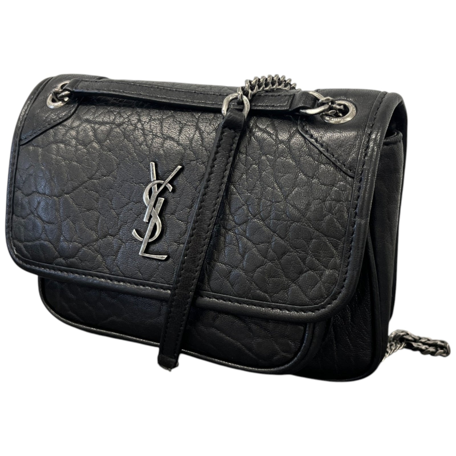 Women's Niki Mini In Grained Lambskin Bag Black - Photo 5